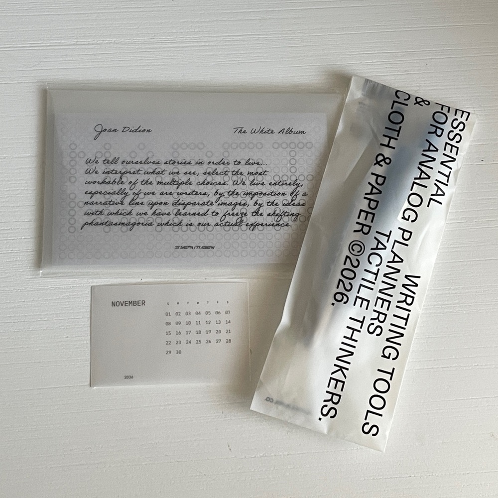 Cloth & Paper September Intention Box Items